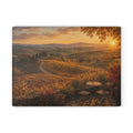 Tuscan Sunset Glass Serving Board