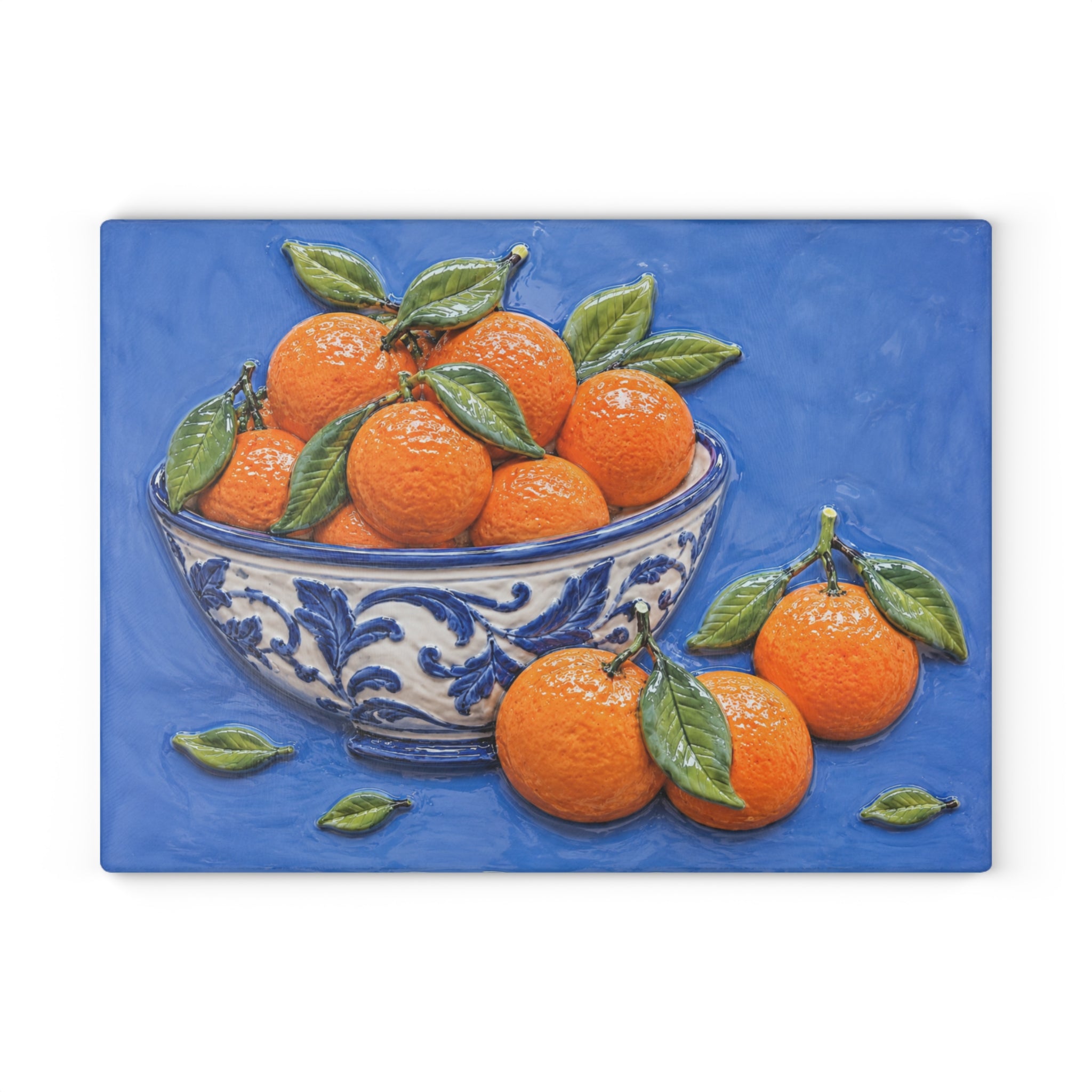 Orange Glass Serving Board