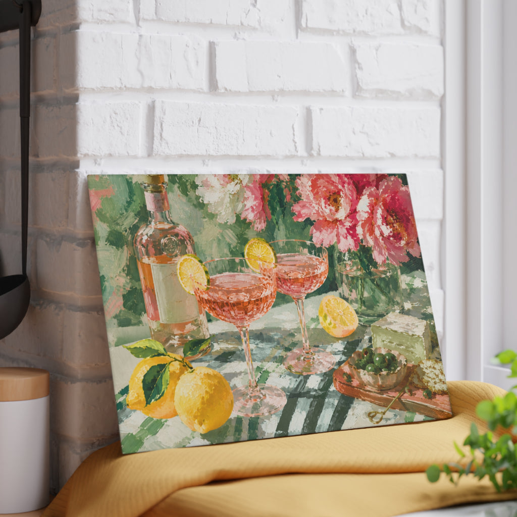 Garden Cocktail Glass Serving Board