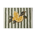 Ceramic Stripe Lemon Glass Serving Board