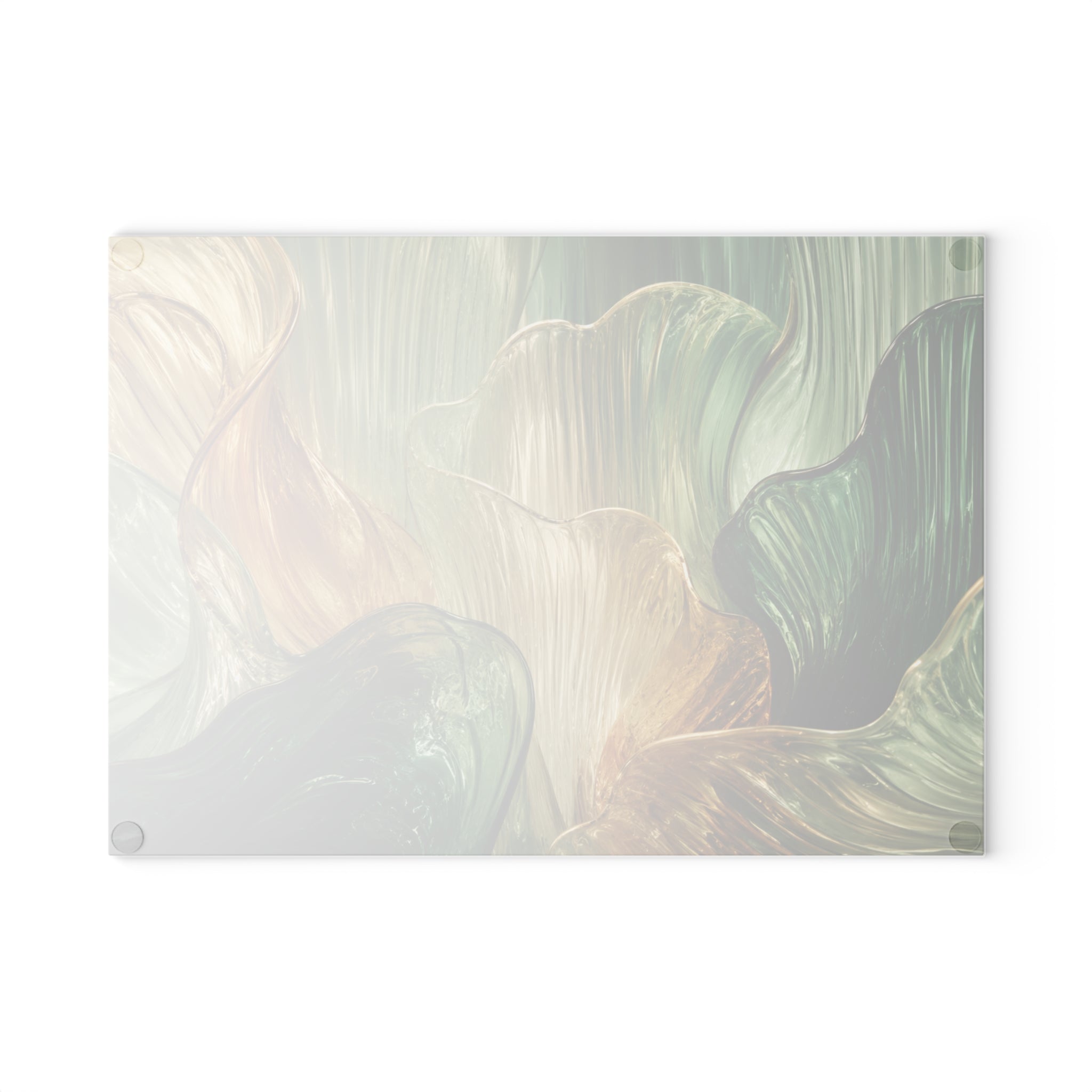 Emerald Art Glass Serving Board — Modern Kitchen Decor & Luxury Housewarming Gift