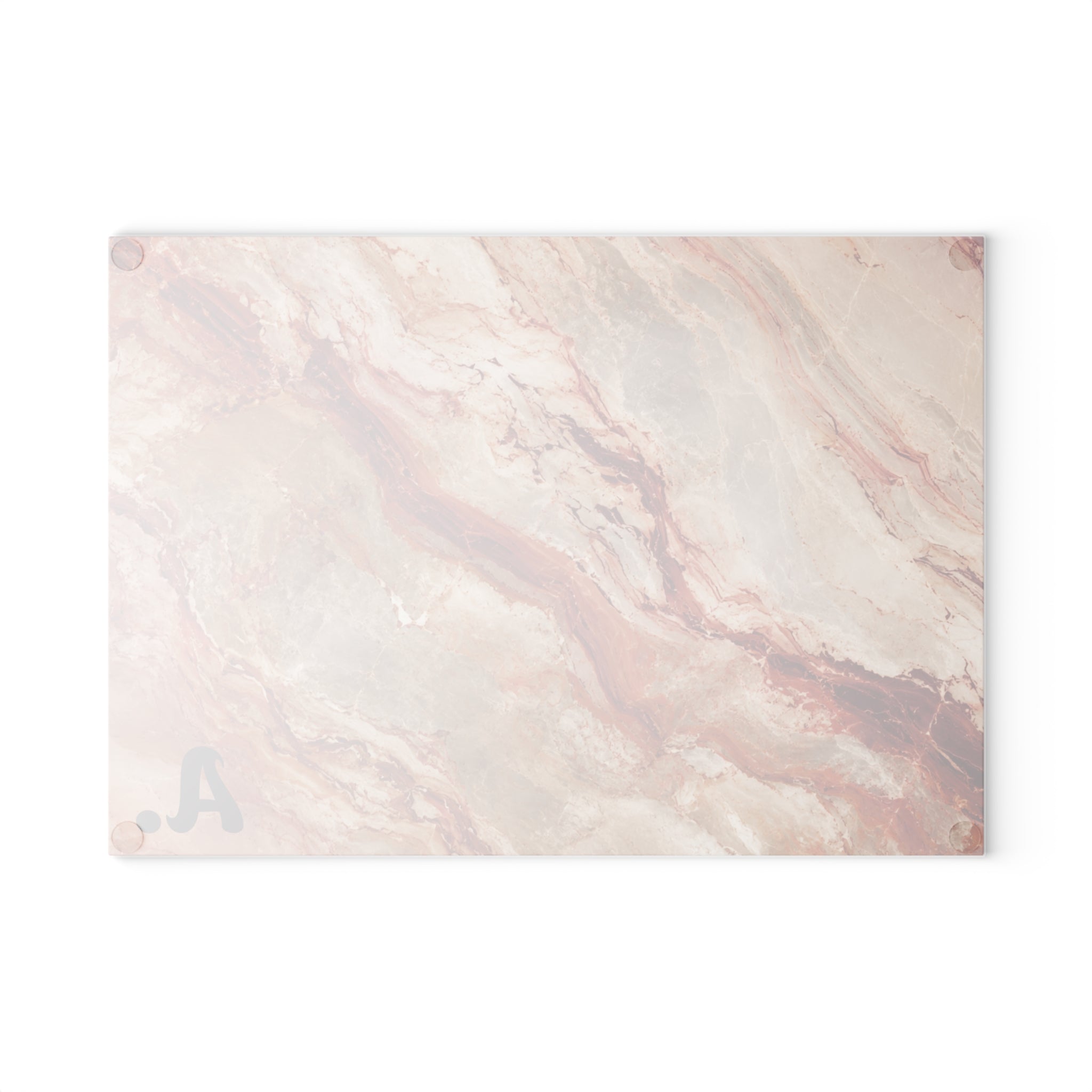 Rose Marble Glass Serving Board