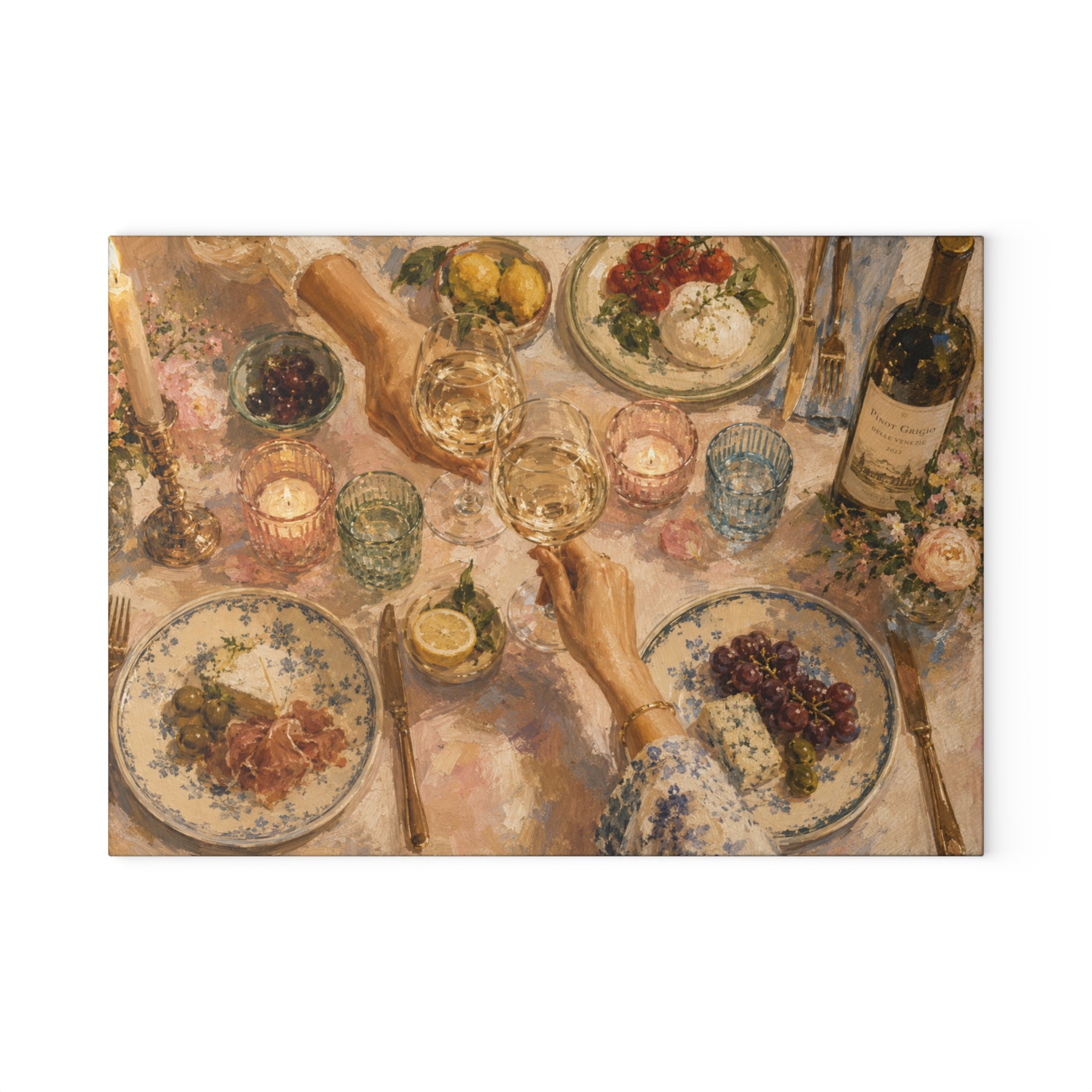 Dinner Party Glass Serving Board