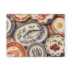 Italian Ceramic Plates Glass Serving Board