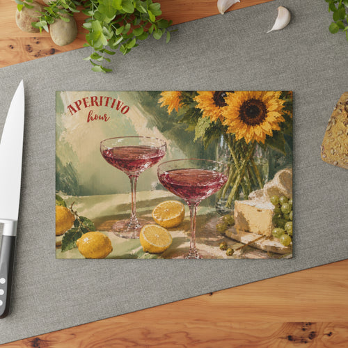 Aperitivo Hour Glass Charcuterie Board — Italian Lemon Rosé Serving Tray