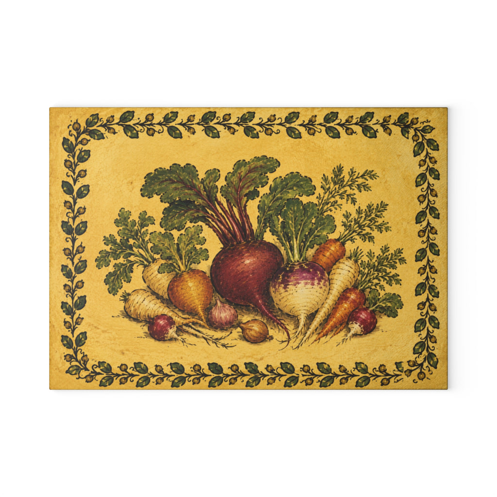Botanical Glass Serving Board