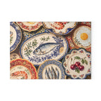 Italian Ceramic Plates Glass Serving Board
