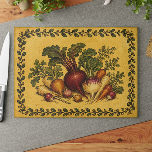 Botanical Glass Serving Board