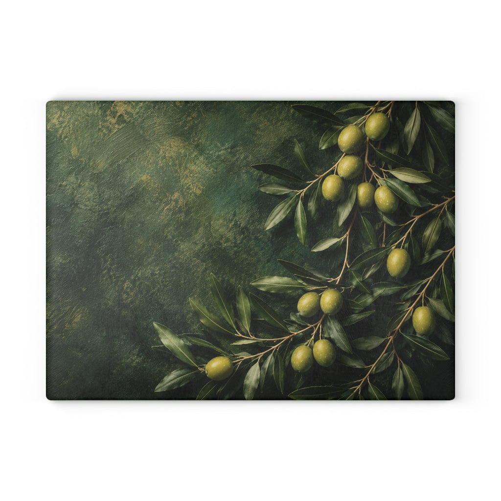 Olive Glass Kitchen Board
