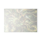 Ammonite Fossil Glass Serving Board