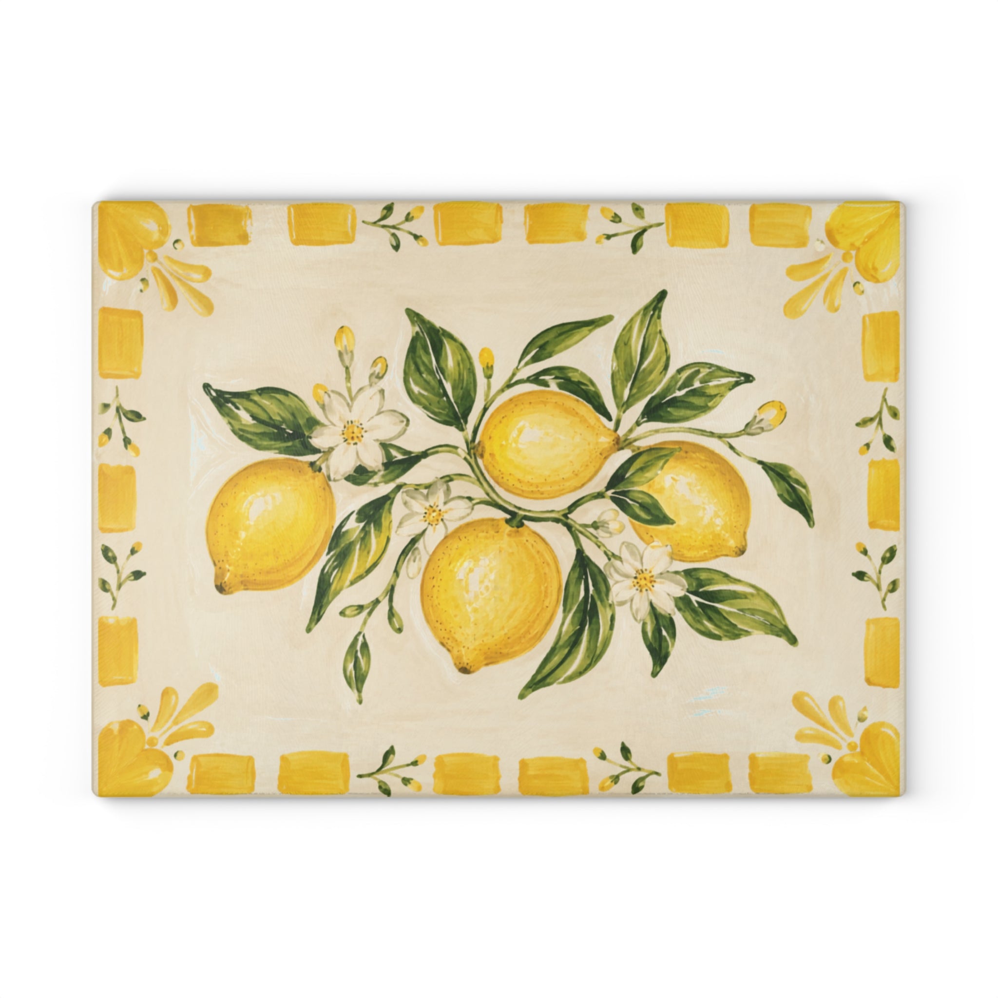 Italian Lemon Glass Serving Board
