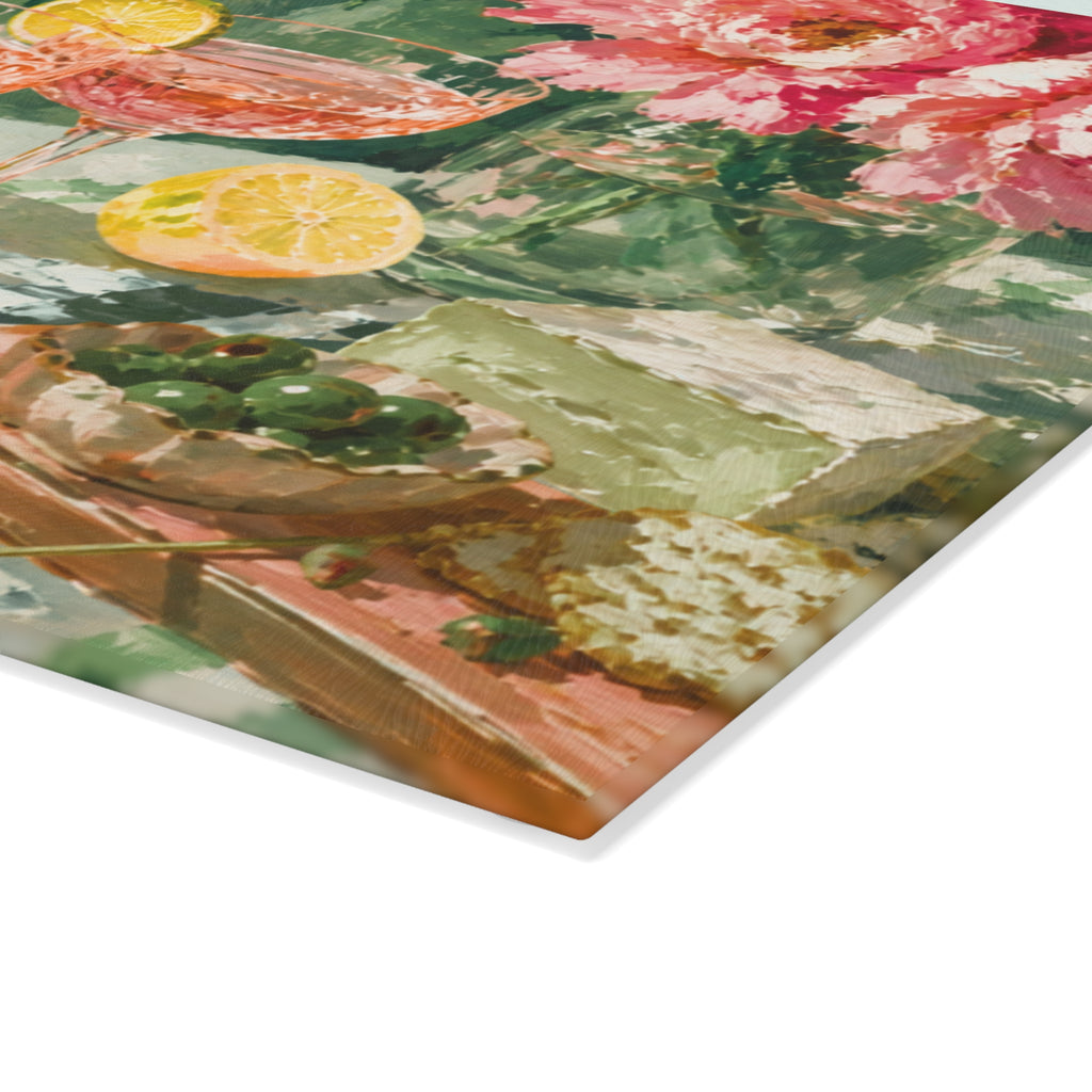 Garden Cocktail Glass Serving Board