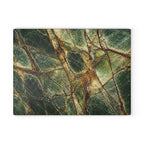 Forest Green Marble Glass Serving Board