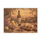 Tuscan Wine & Cheese Glass Serving Board