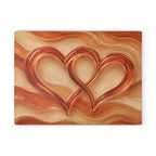 Hearts Glass Serving Board