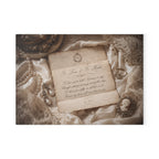 To Love and To Hold personalized wedding vow card on aged parchment with pearls lace and vintage jewelry — romantic bridal keepsake gift