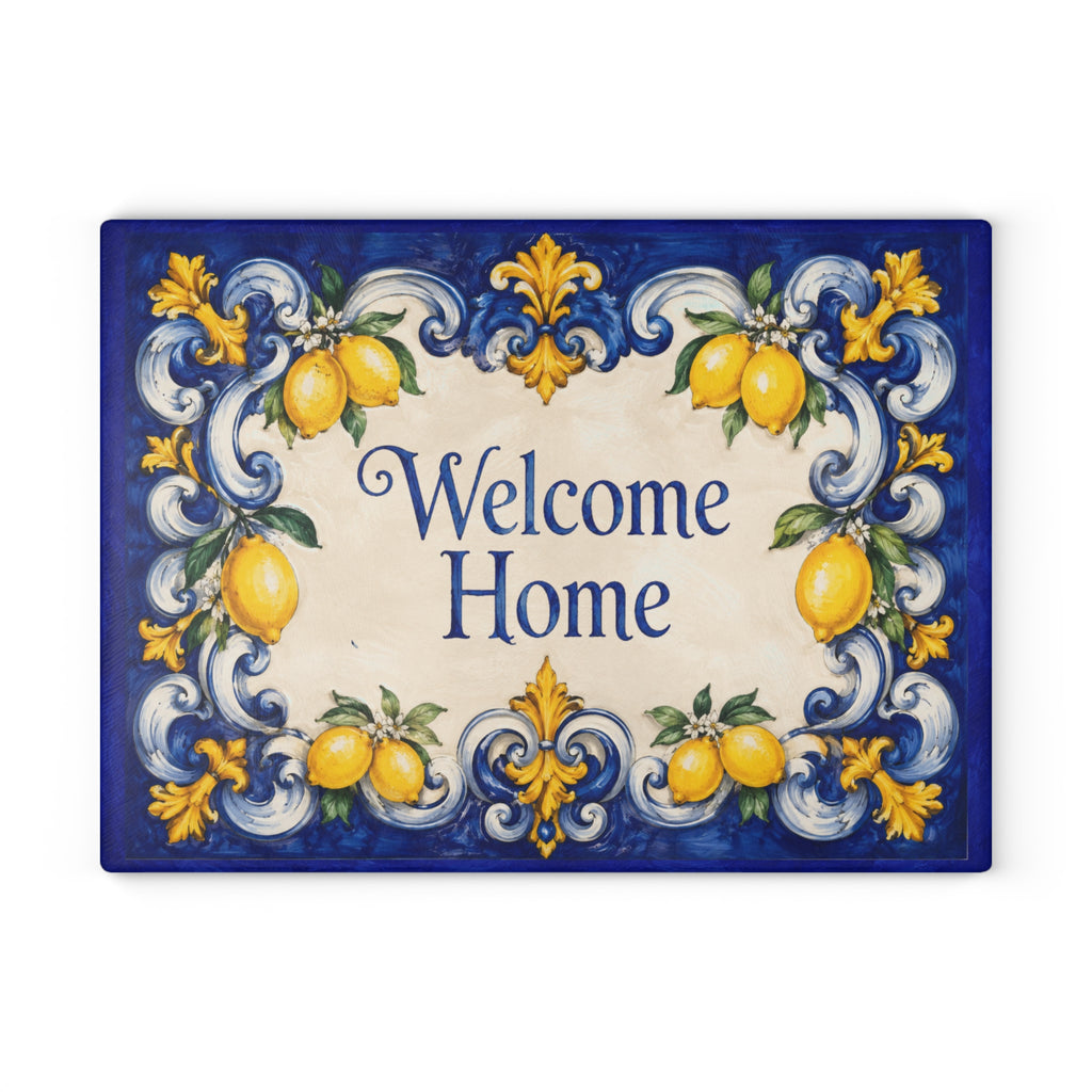 New Home Gift Glass Serving Board