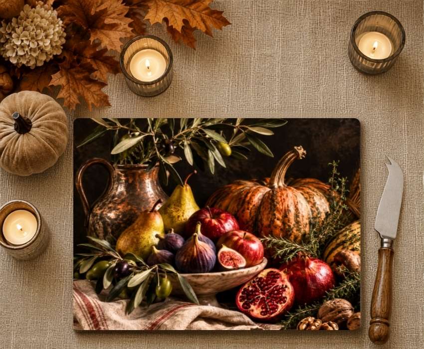 Harvest Living Glass Charcuterie Board
