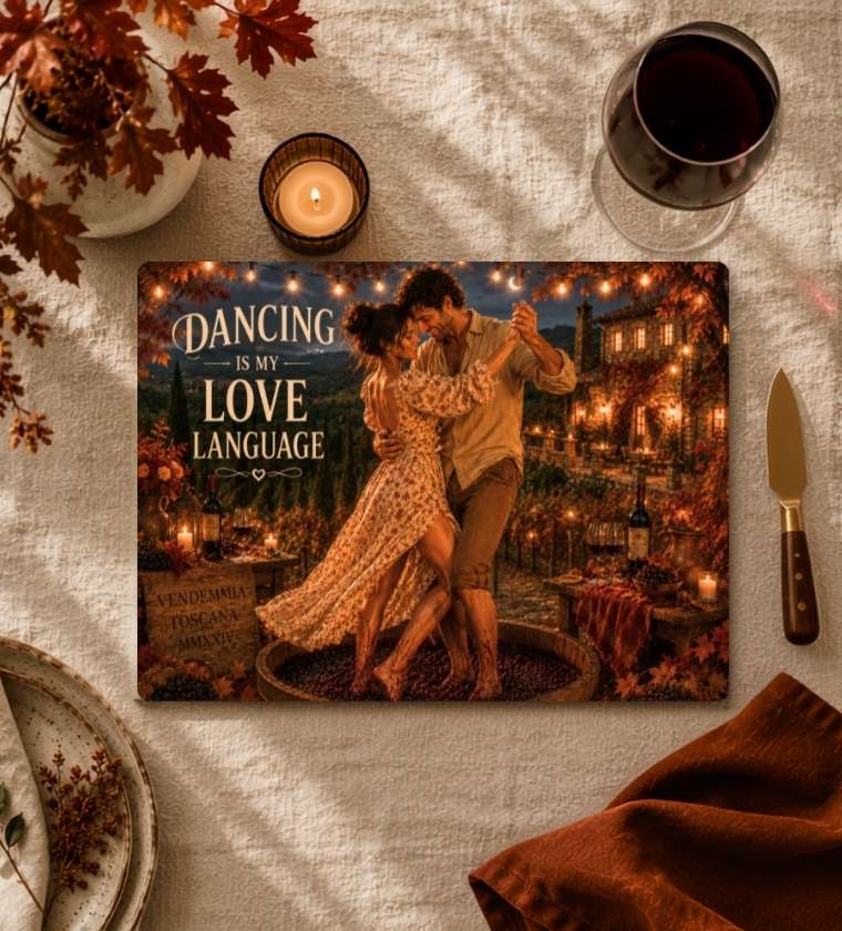 Dancing Couple Gift Charcuterie Board