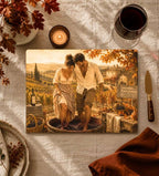Couples Gift Glass Cheese Board