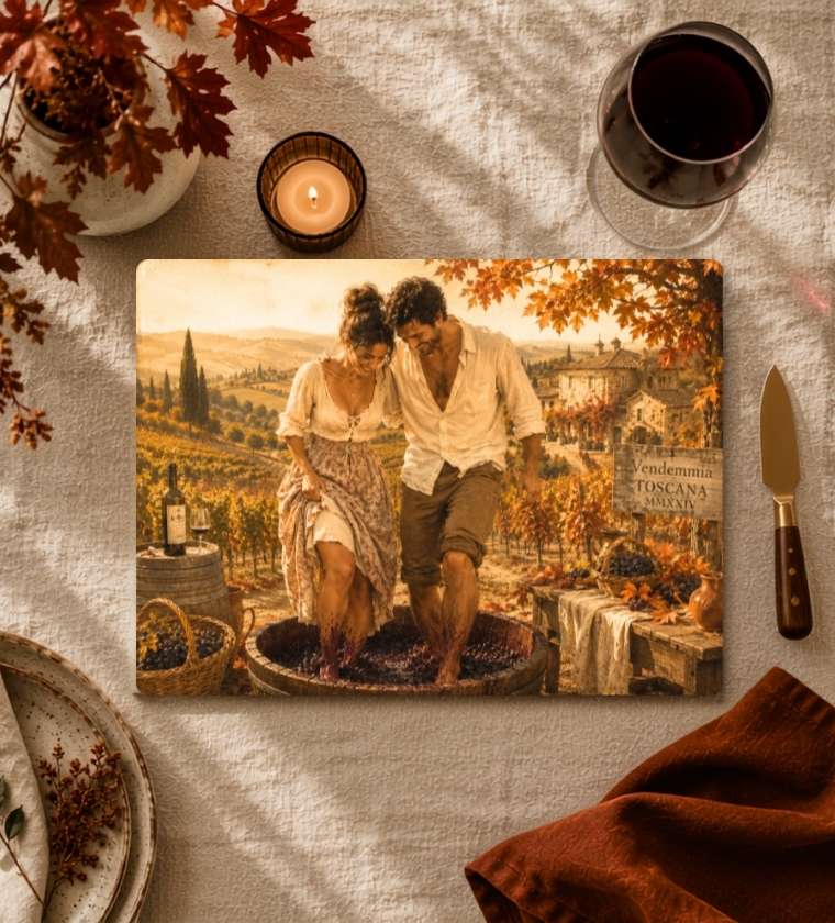 Couples Gift Glass Cheese Board