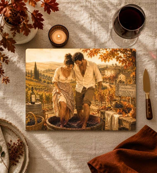 Couples Gift Glass Cheese Board