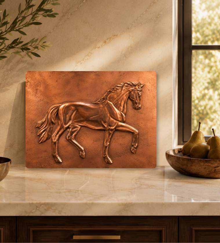 Horse Lovers Gift Glass Charcuterie Board