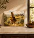 Horse In The Field Decorative Glass Board