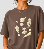 Crochet Sealife Graphic T-shirt