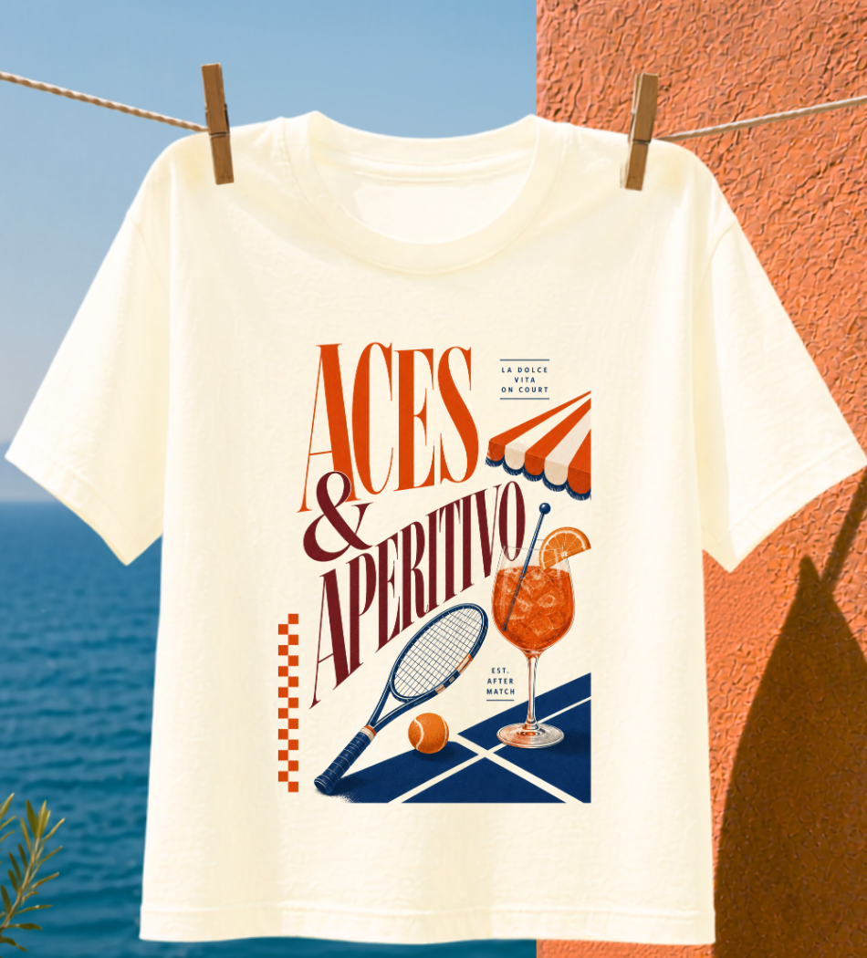 Aces & Aperitivo Graphic T-shirt