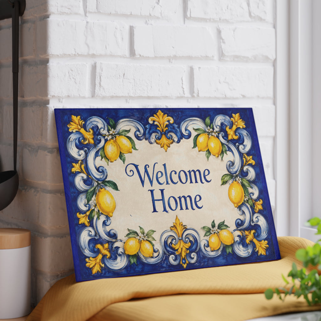 New Home Gift Glass Serving Board