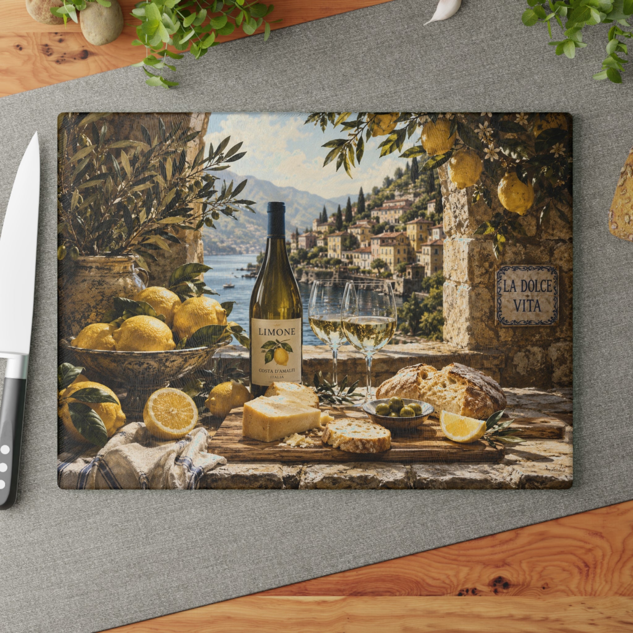 La Dolce Vita Glass Serving Board