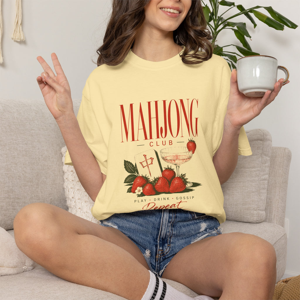 Game Night Mahjong Girl T-Shirt