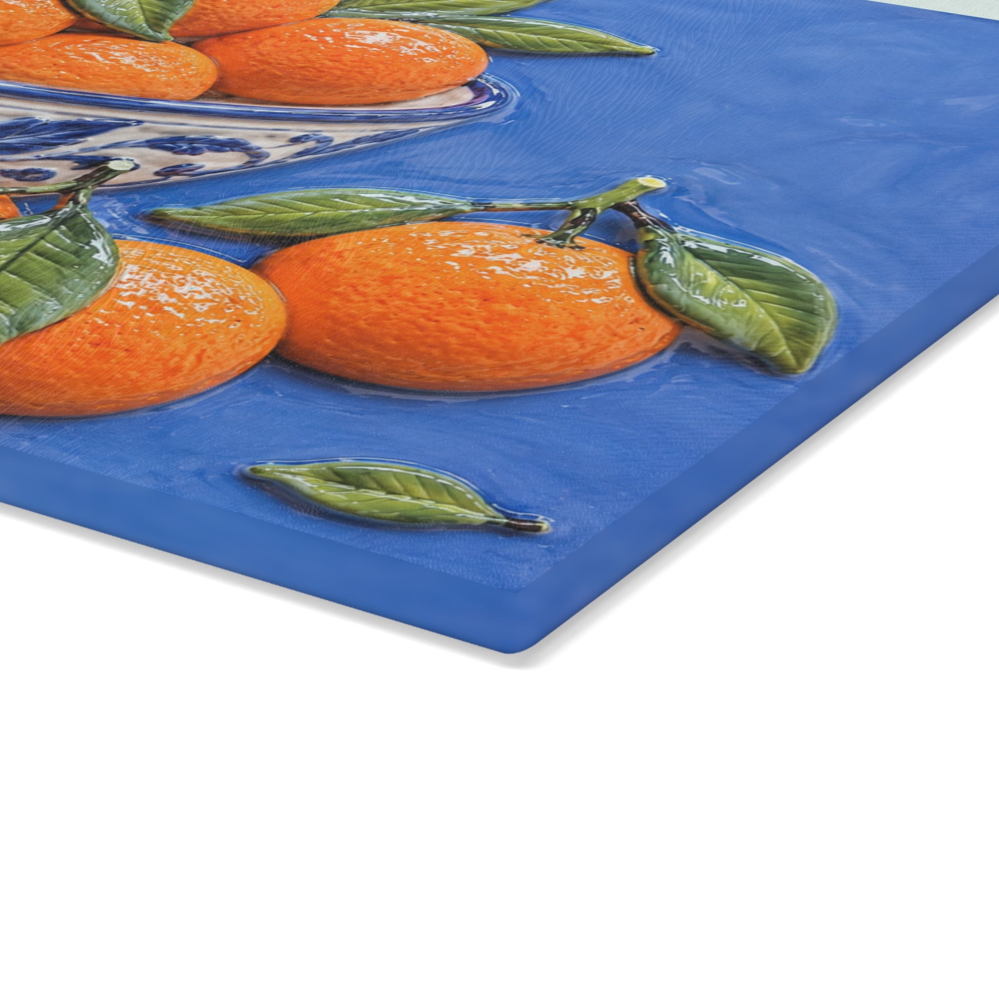 Orange Glass Serving Board