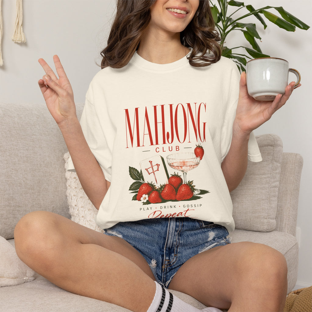 Game Night Mahjong Girl T-Shirt