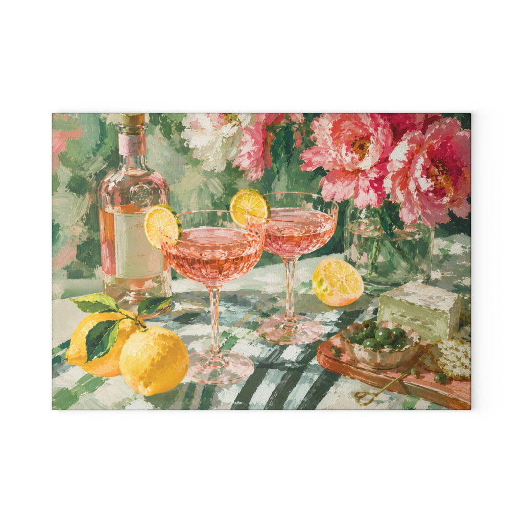 Garden Cocktail Glass Serving Board