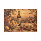 Tuscan Wine & Cheese Glass Serving Board