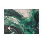 Personalized Monogram Glass Charcuterie Board — Custom Initial Serving Board
