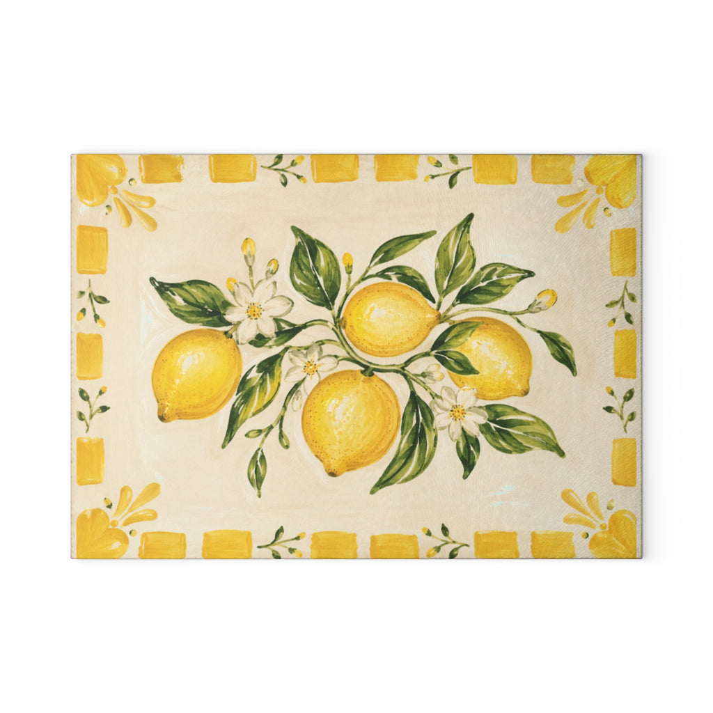 Italian Lemon Glass Serving Board