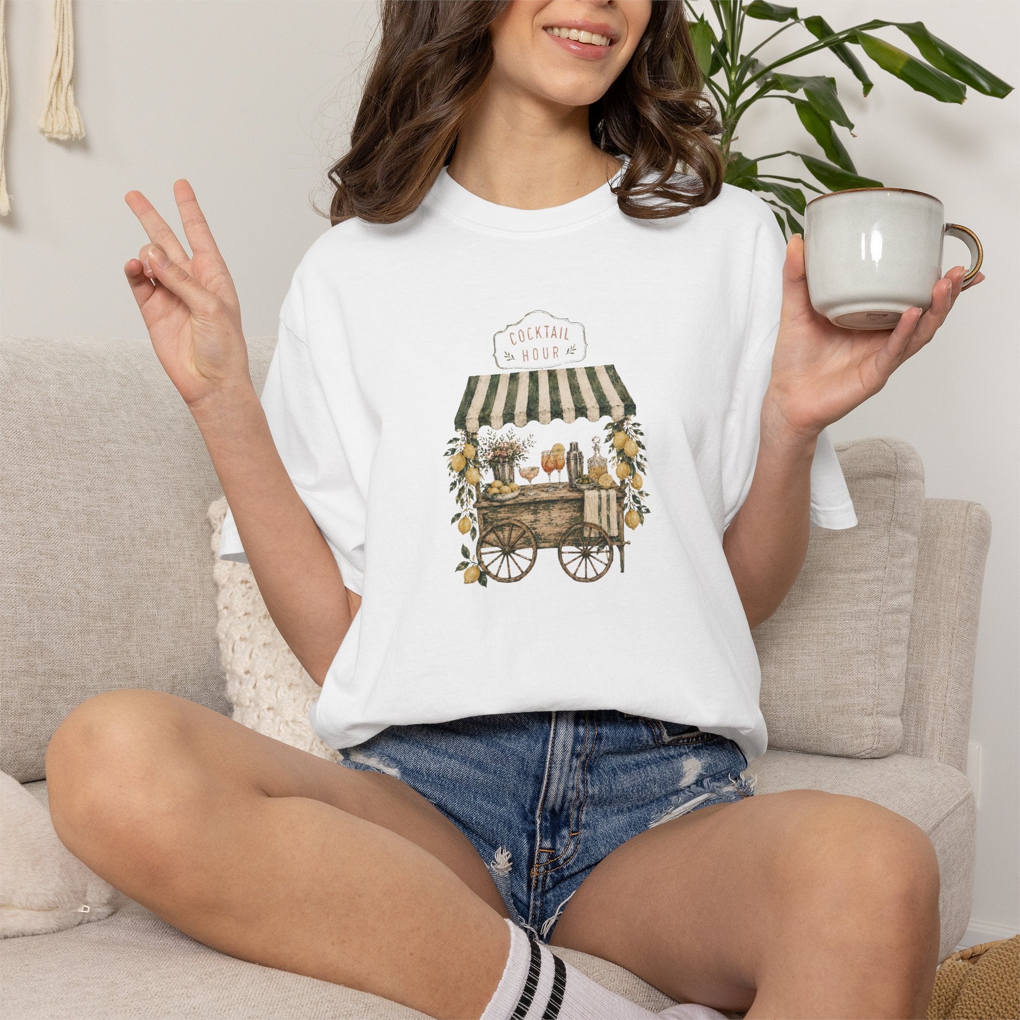 Cocktail Cart Graphic T-shirt