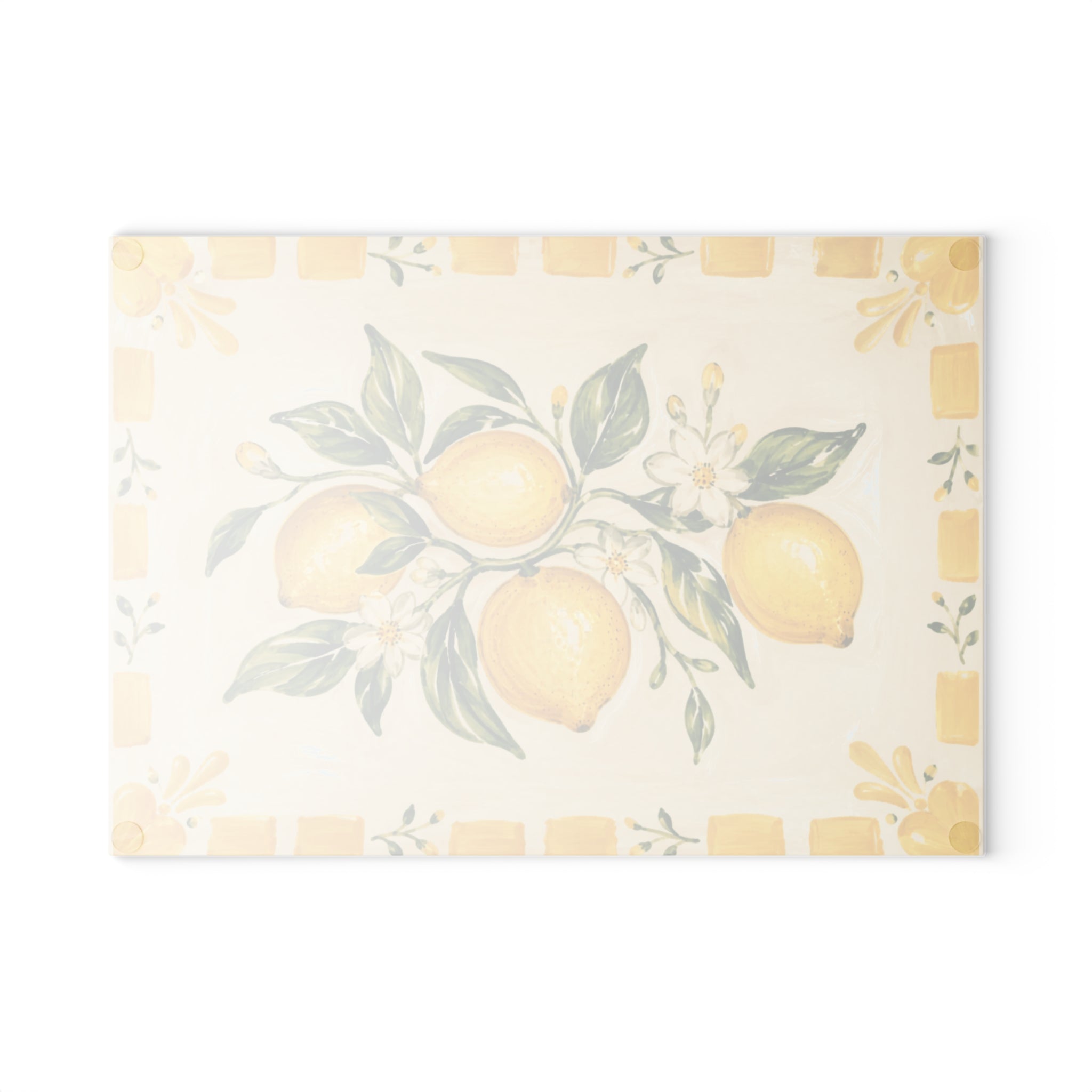 Italian Lemon Glass Serving Board