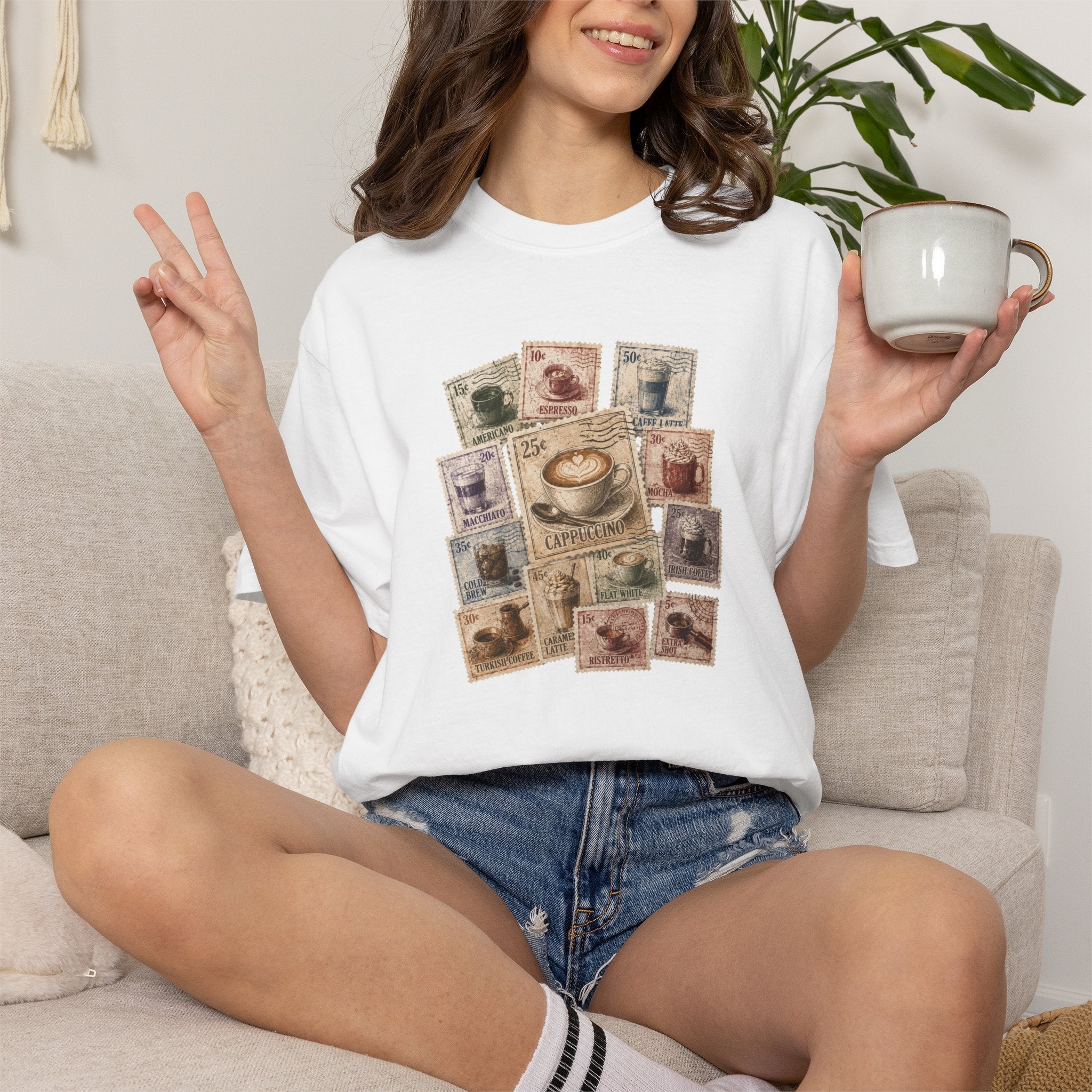 Coffee Stamp Collection T-shirt