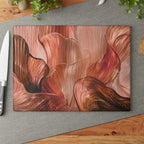 Rose Copper Flow Glass Serving Board