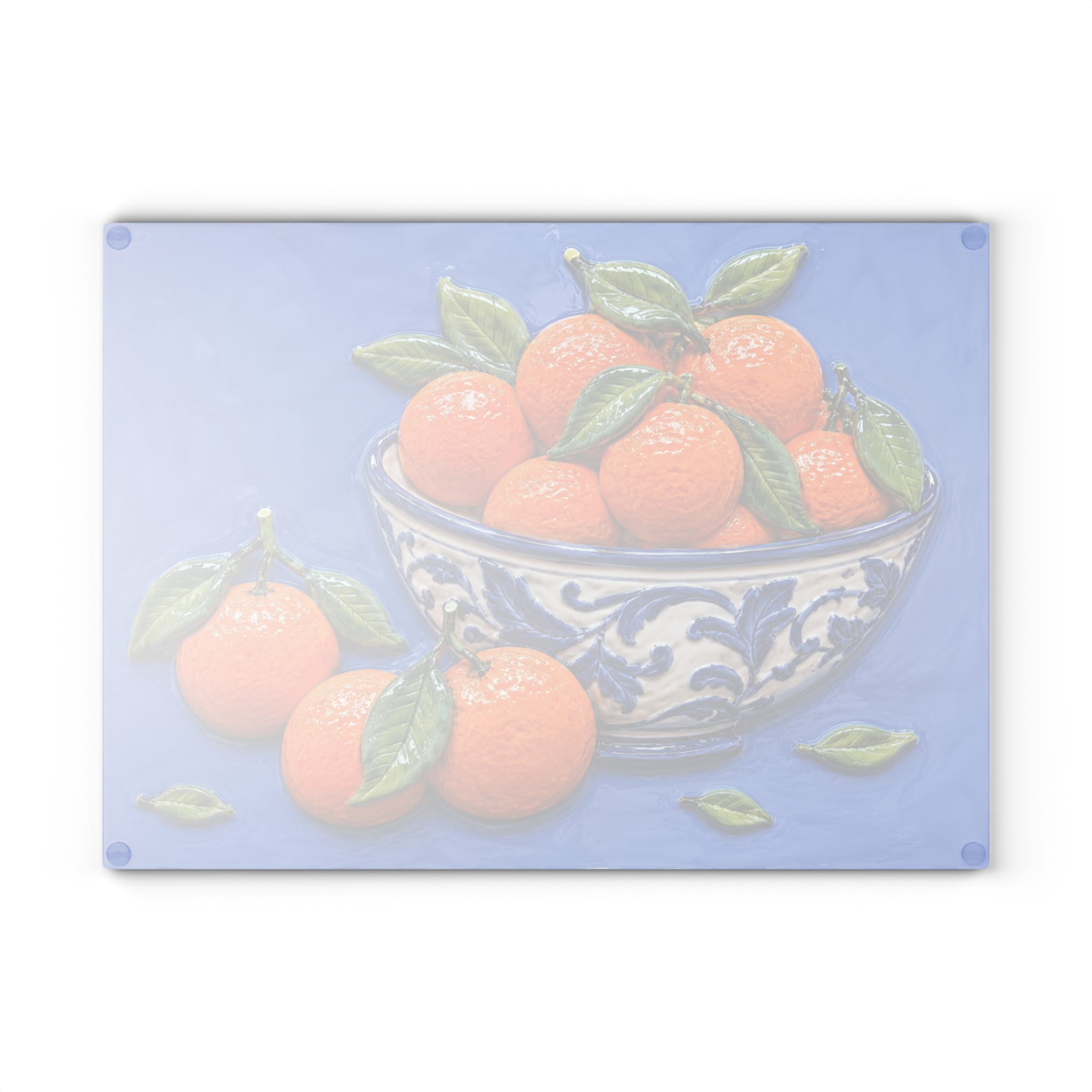 Orange Glass Serving Board