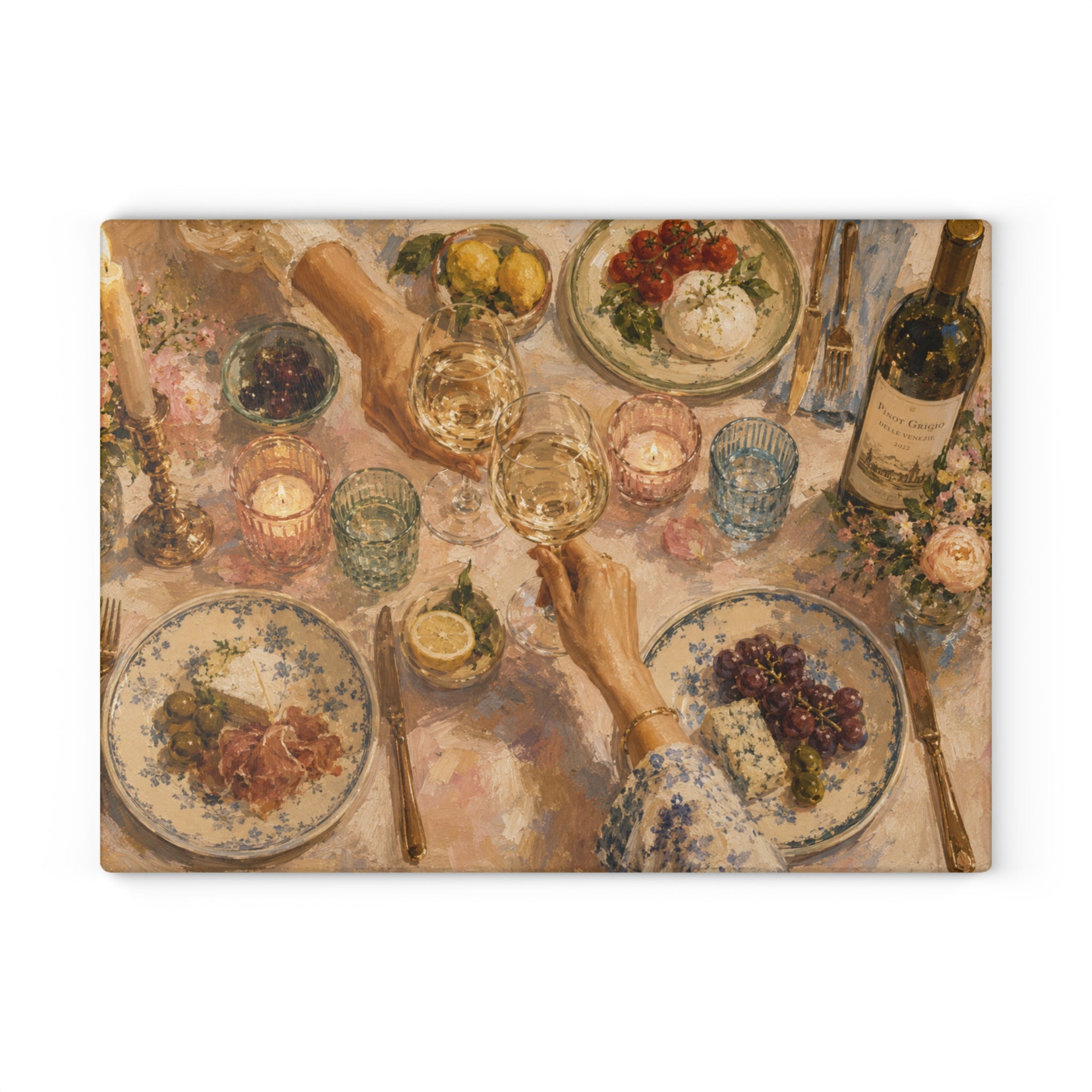 Dinner Party Glass Serving Board