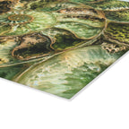 Ammonite Fossil Glass Serving Board