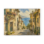 Italian Village Glass Serving Board