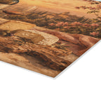 Tuscan Wine & Cheese Glass Serving Board