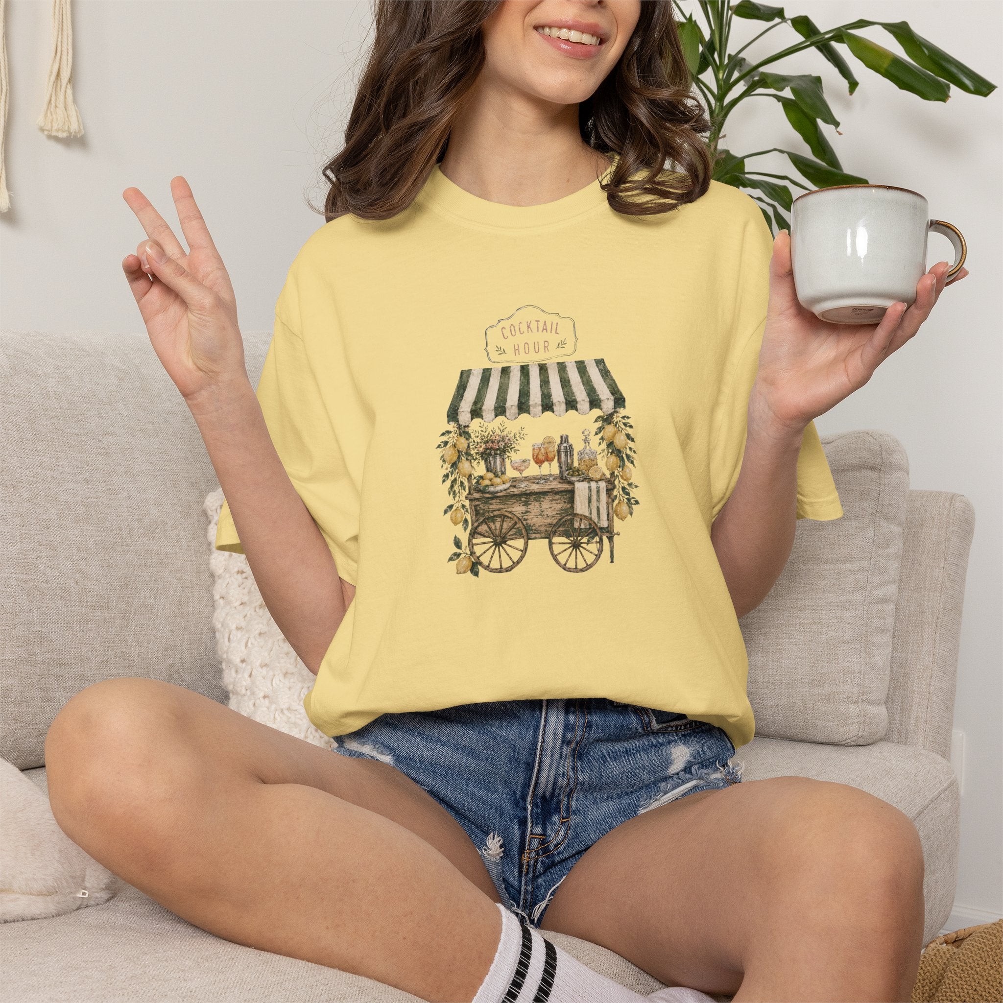 Cocktail Cart Graphic T-shirt