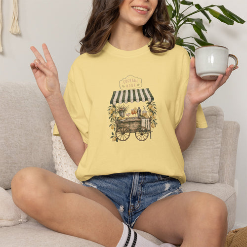 Cocktail Cart Graphic T-shirt